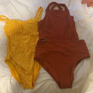 2 bathing suit “sets”
